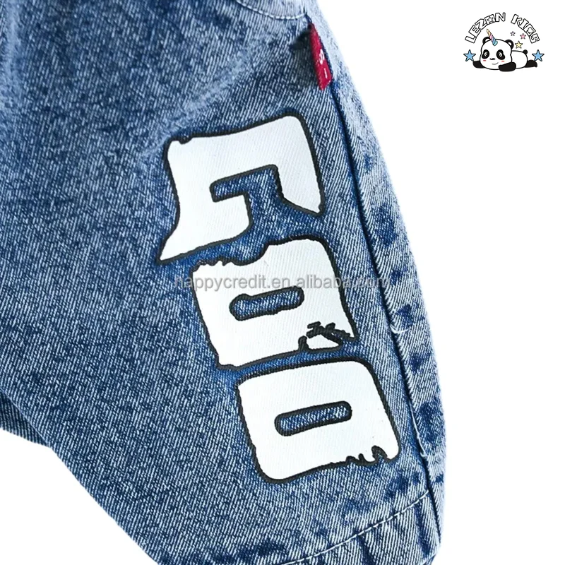 LEZONKIDS - Spring Children's Clothes Unisex Wholesale Autumn  Denim Vest Jeans Three-piece Baby Set